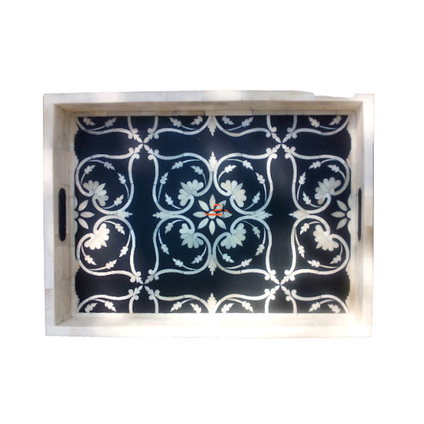 Beautifully Handcrafted Bone Inlay Decorative Serving Tray a Perfect Gift for Loved Ones