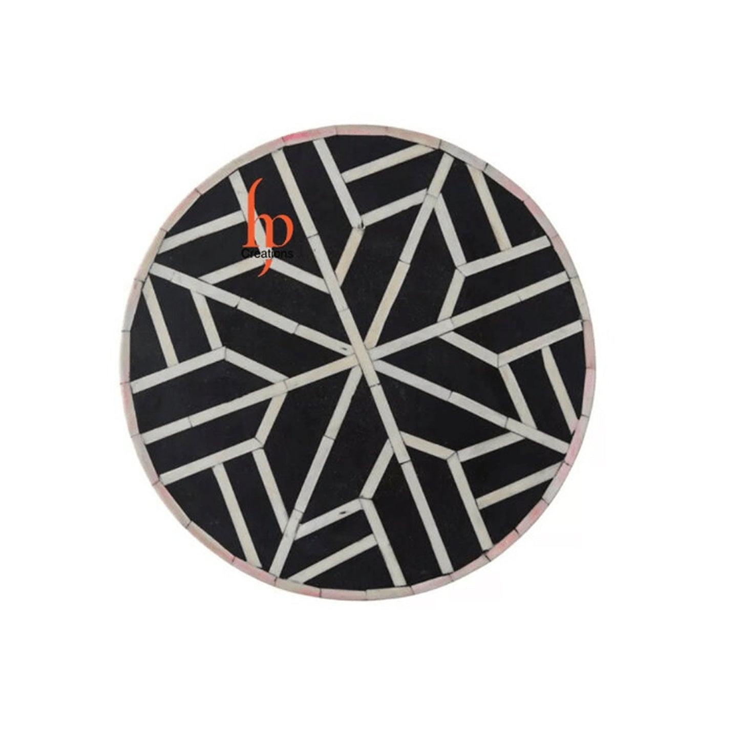 Personalized Bone Inlay Round Stool Home Decor Furniture Beautifully Attractive Look Side Table Dinning Stool Classic Vintage Furniture