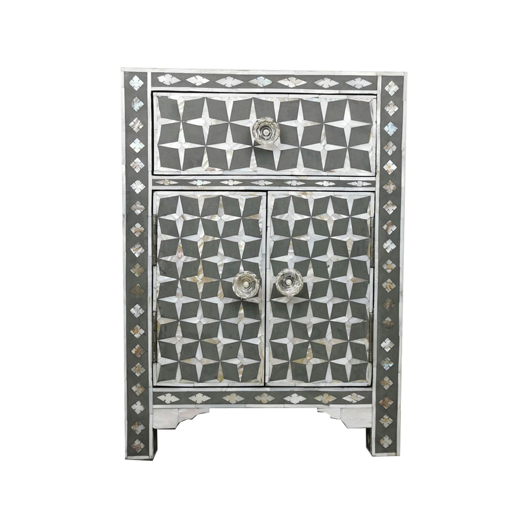 Handmade Customized Mother of Pearl Bedside Table