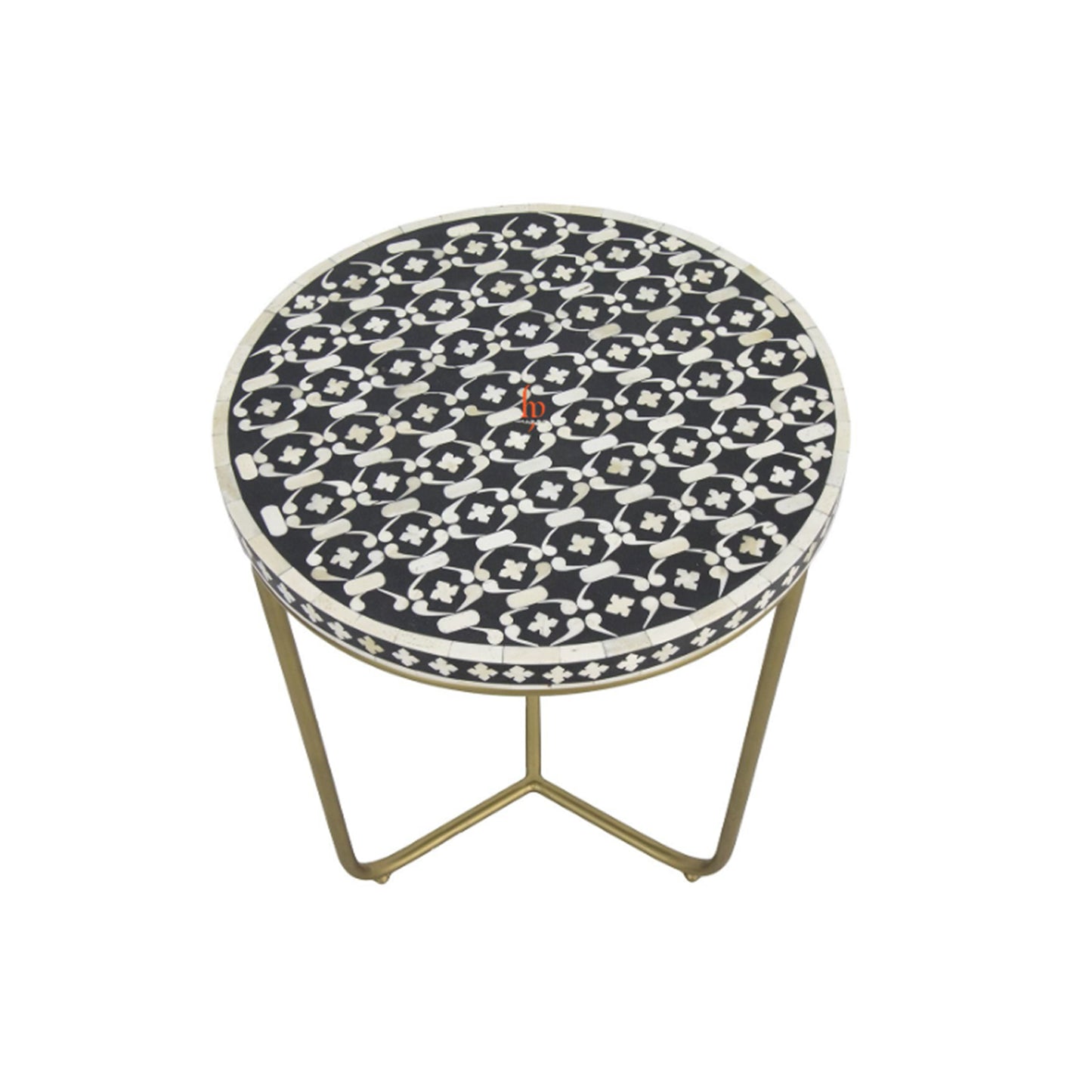 Handmade Bone Inlay Round Stool Beautifully Crafted Home Decor Furniture Classic Vintage Look Attractive Living Room Stools