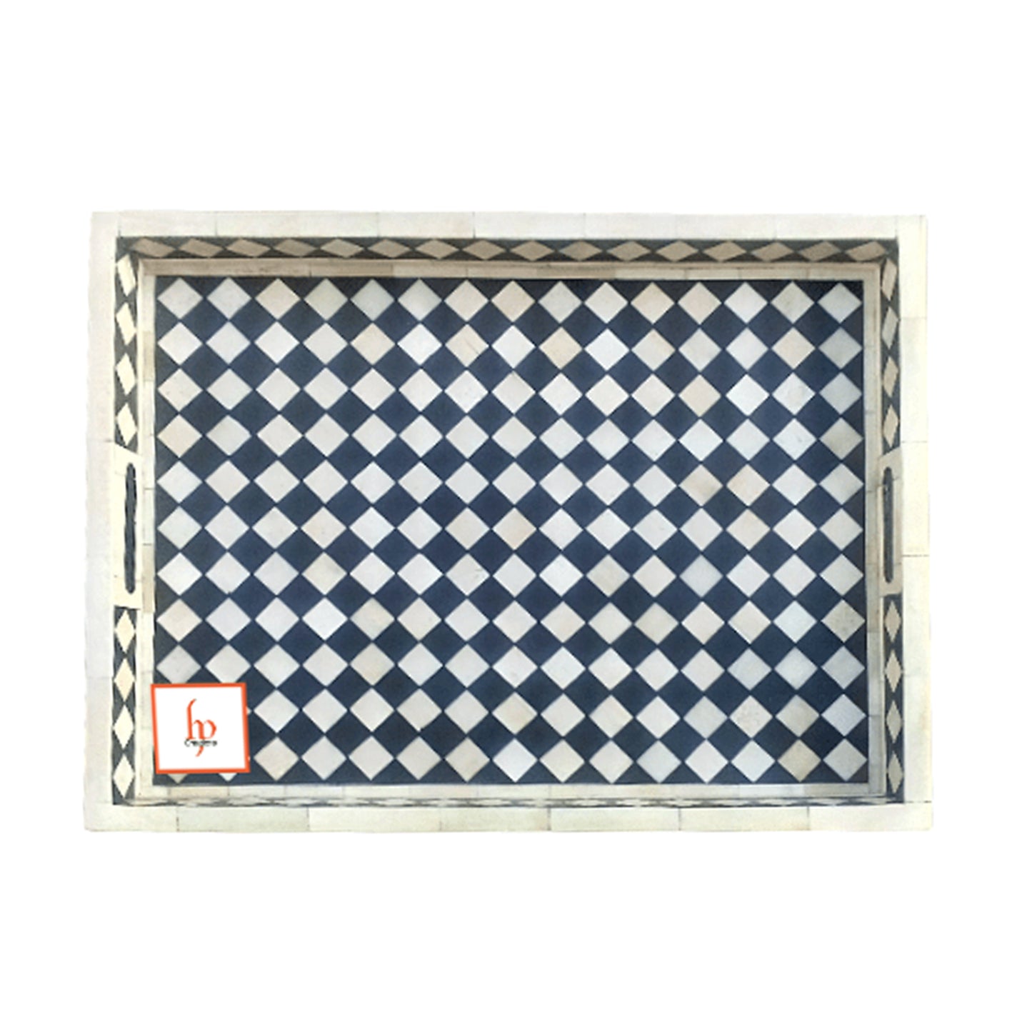 Beautifully Handcrafted Bone Inlay Decorative Serving Tray a Perfect Gift for Loved Ones
