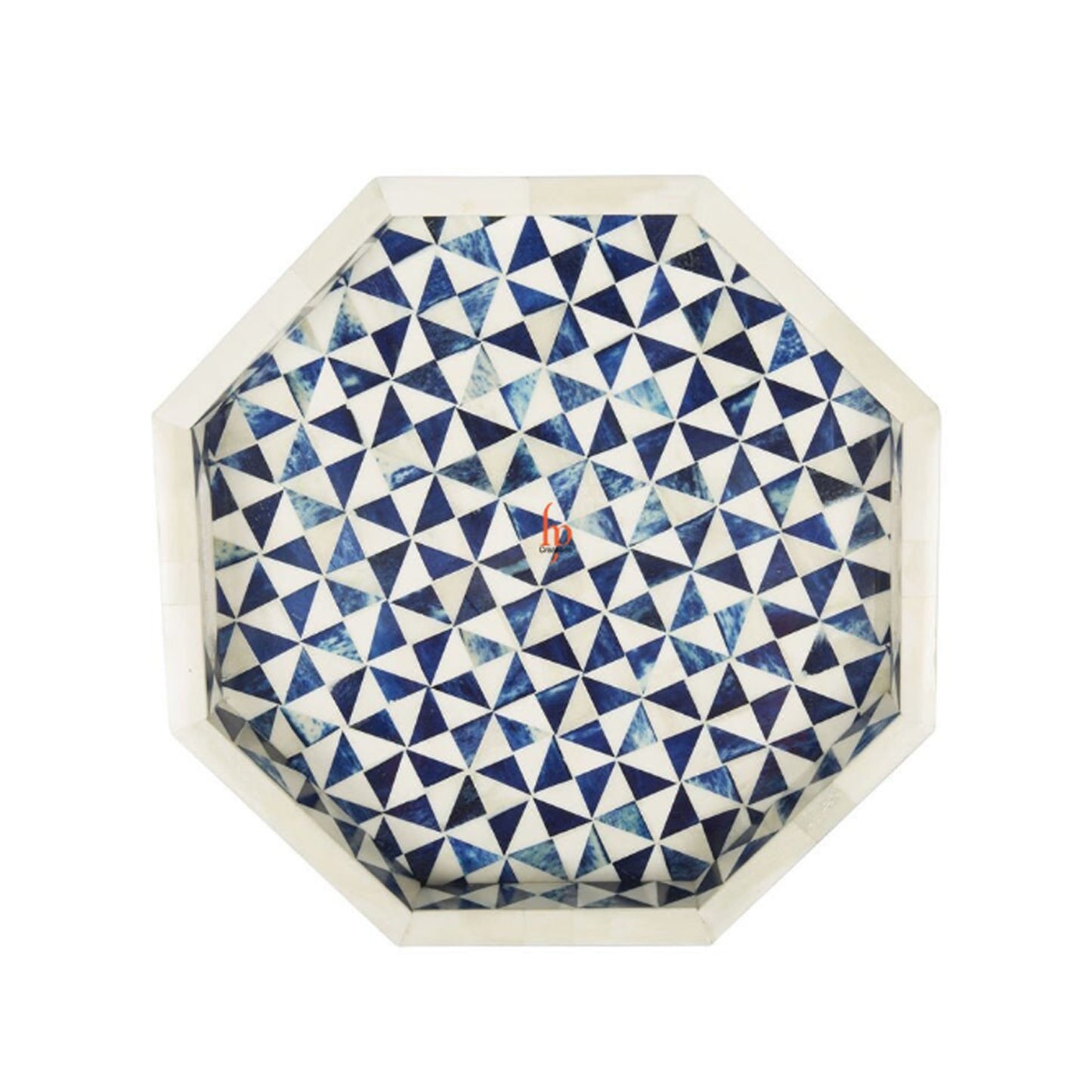 Hand Crafted Bone Inlay Hexagon Tray Decorative Serving Tray Perfect gift for loved ones Best gift for any Occasion