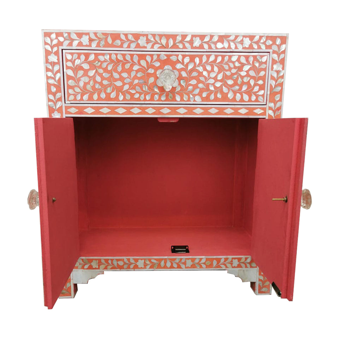 Handmade Customized Mother of Pearl Bedside Table