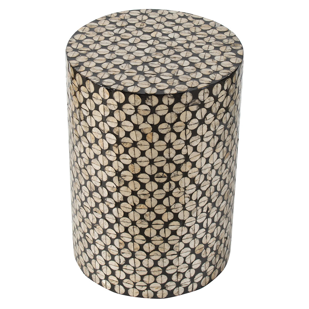 Handmade Customized Mother of Pearl Round Stool