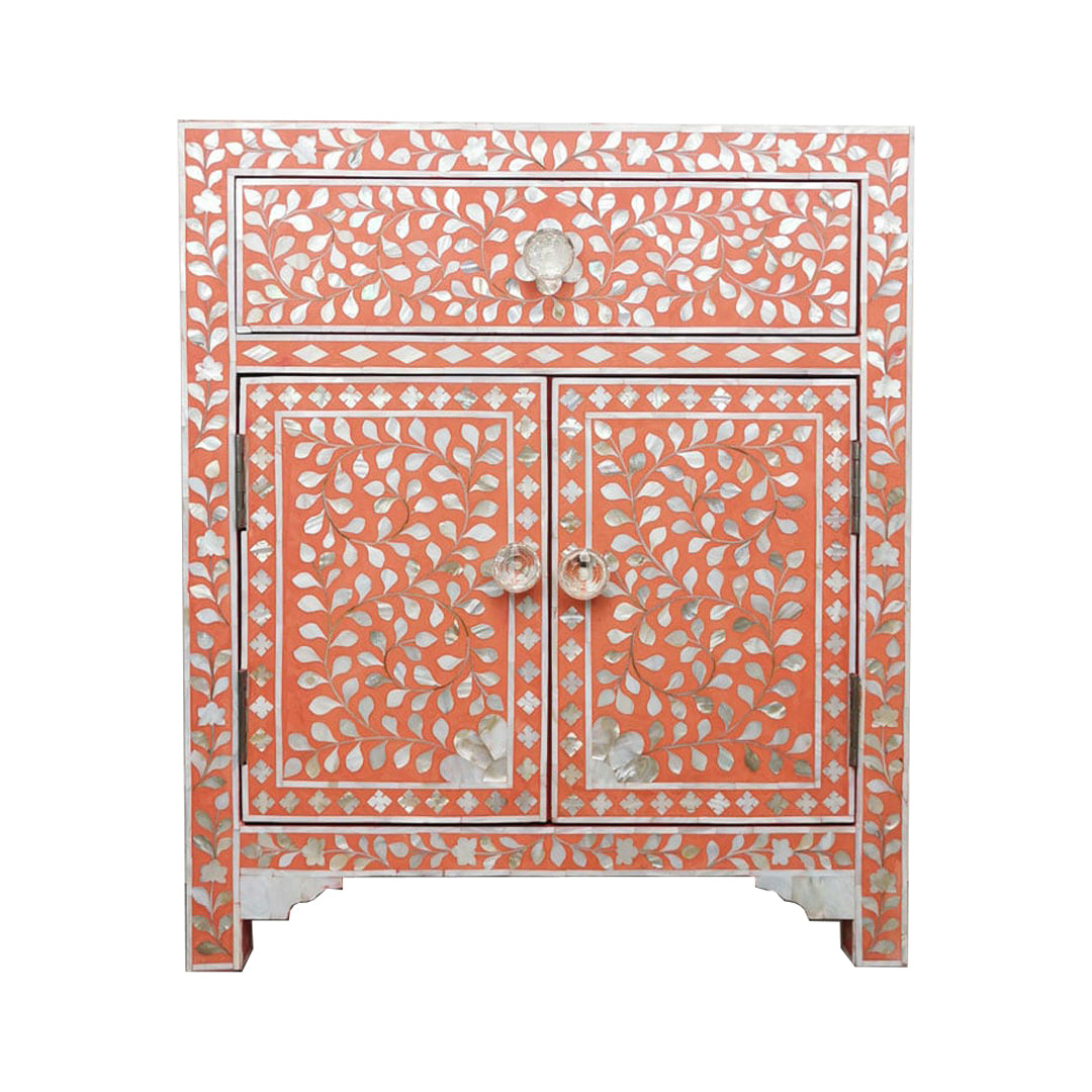 Handmade Customized Mother of Pearl Bedside Table