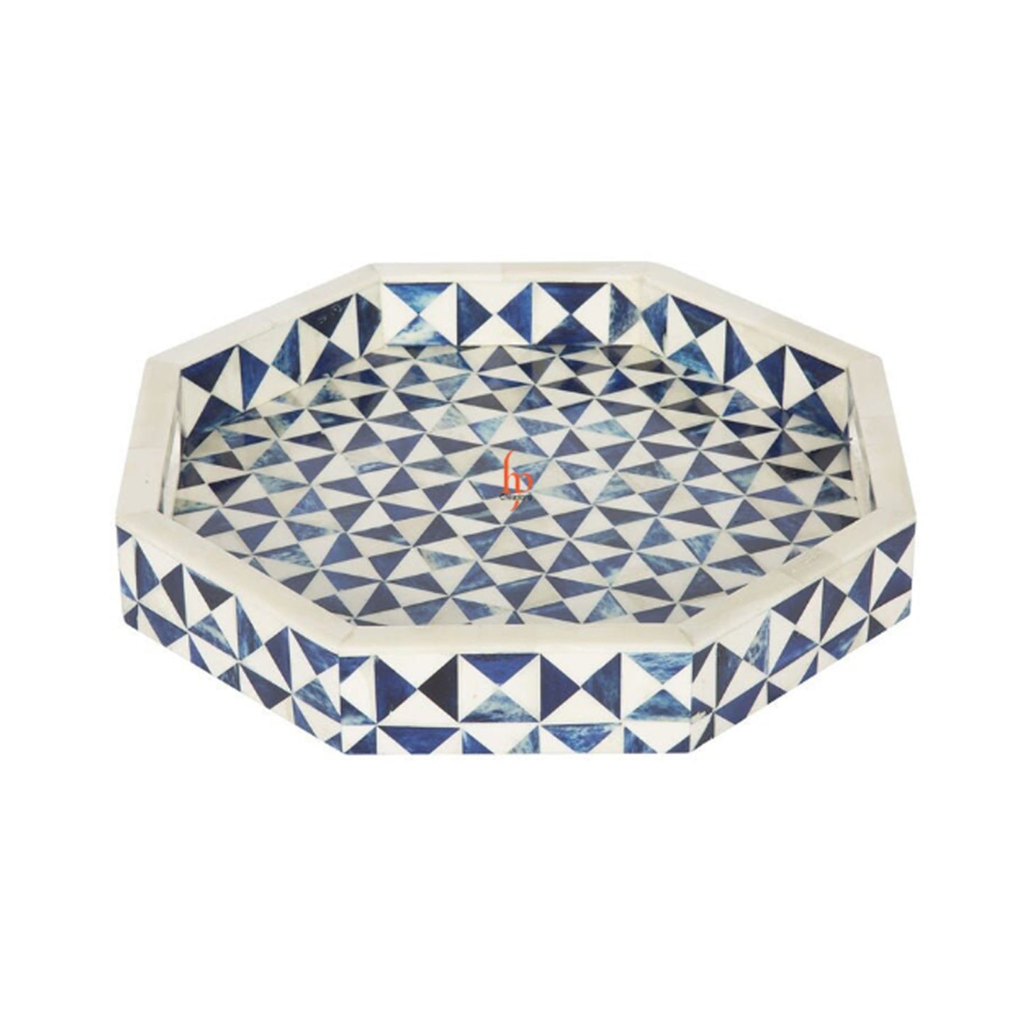 Hand Crafted Bone Inlay Hexagon Tray Decorative Serving Tray Perfect gift for loved ones Best gift for any Occasion