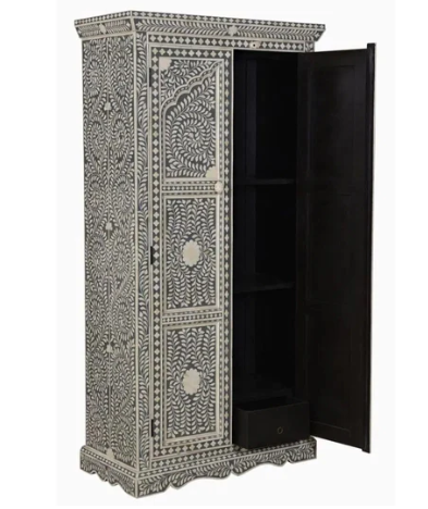 Personalized Handmade Bone Inlay Antique Floral Wardrobes Best For Home