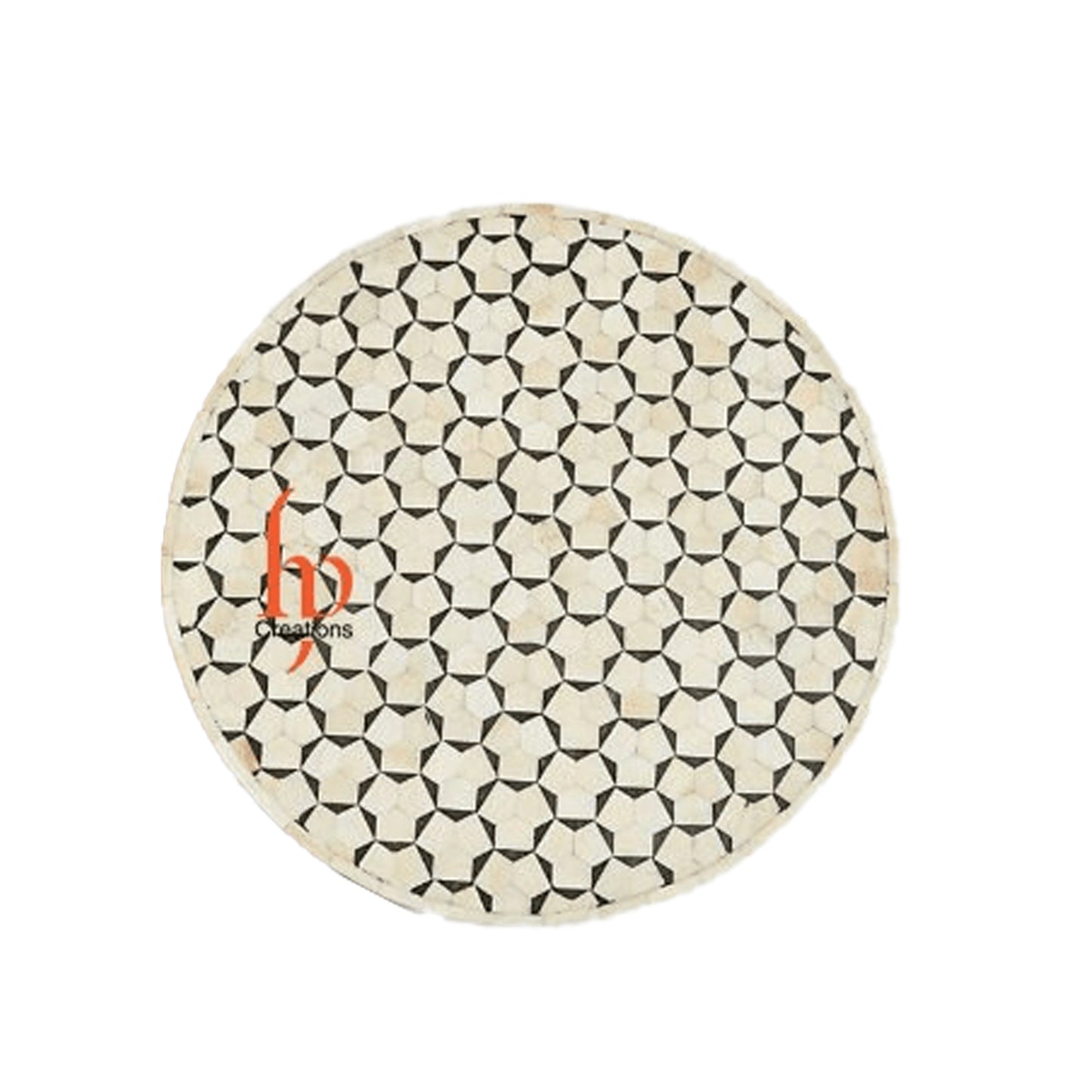 Personalized Bone Inlay Round Stool Home Decor Furniture Design Attractive Look Side Table Dinning Stool Classic Vintage Furniture