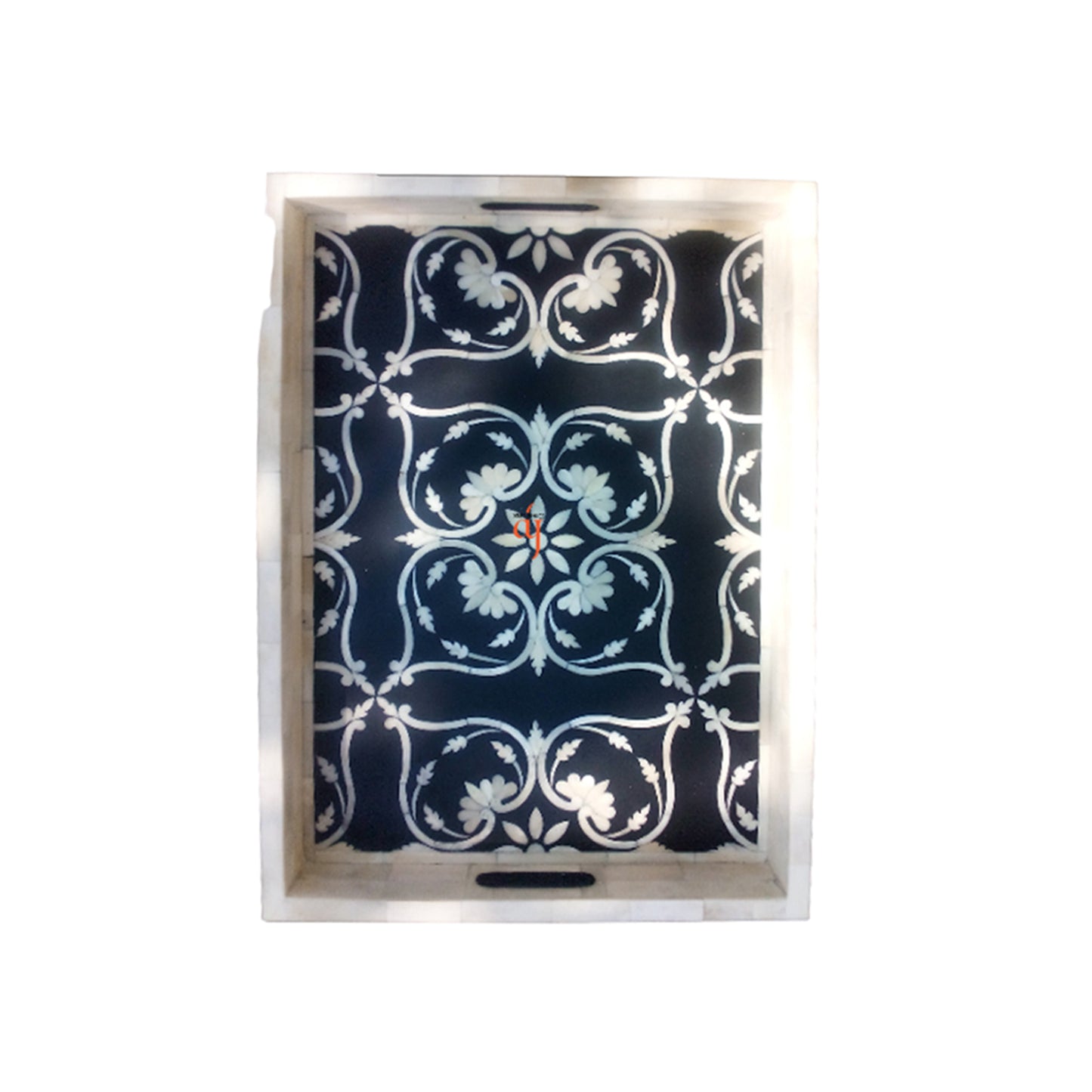 Beautifully Handcrafted Bone Inlay Decorative Serving Tray a Perfect Gift for Loved Ones