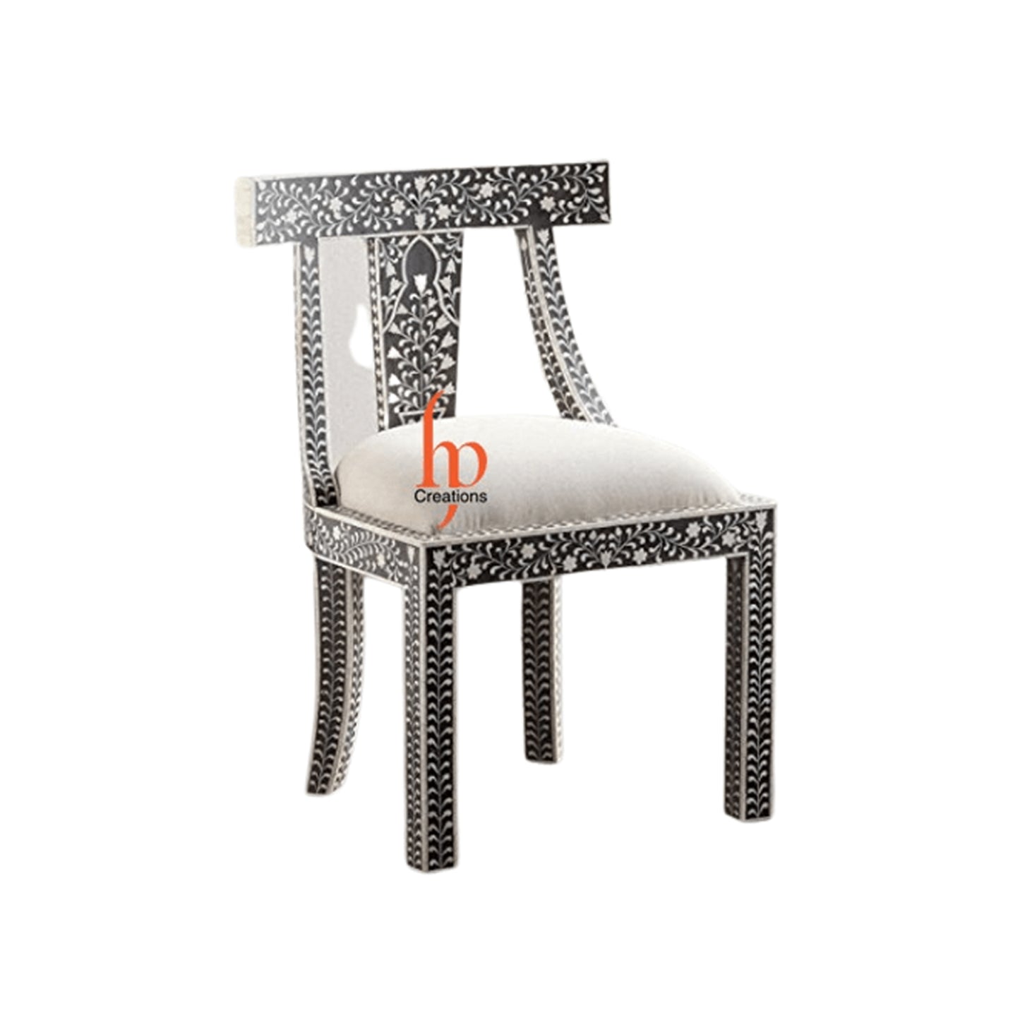 Personalized Handmade Bone Inlay Chair Beautiful Floral Design Antique Chair Best For Home Decor