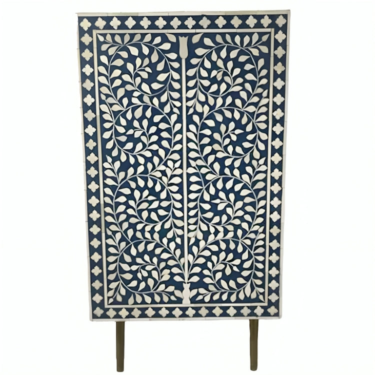 Mother Of pearl Inlay chest of drawers in floral pattern