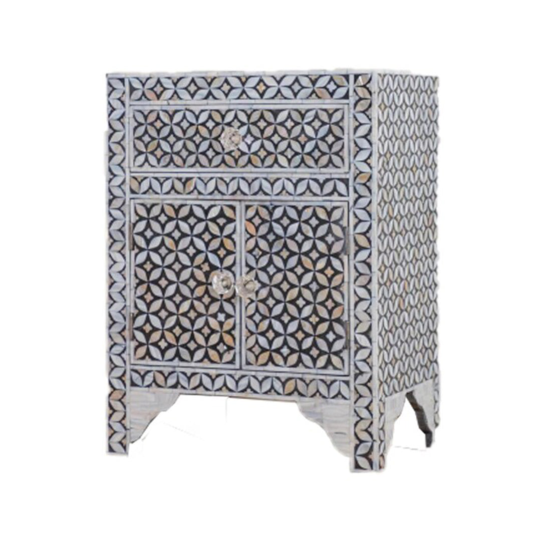 Handmade Customized Mother of Pearl Bedside Table