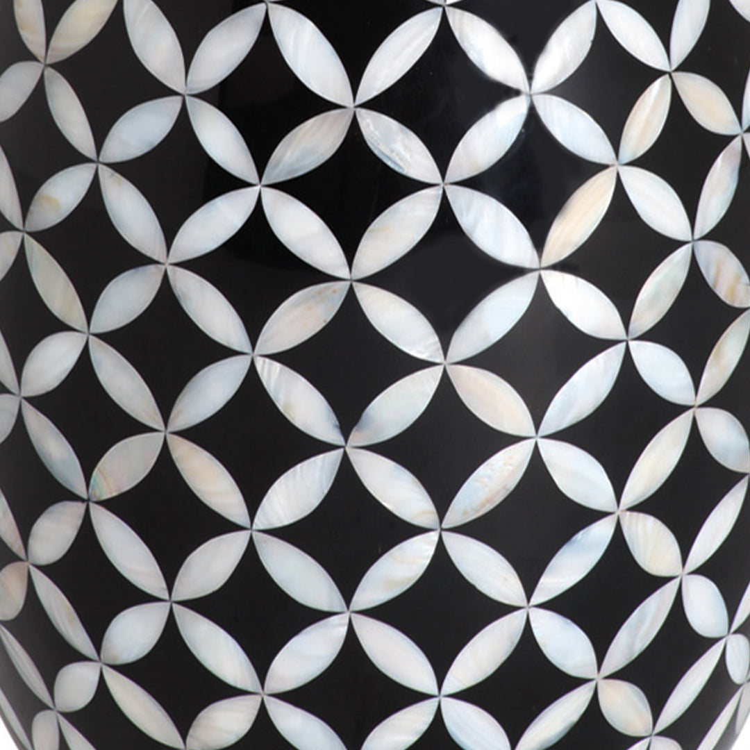 Mother Of Pearl Stool In Star Eye Pattern