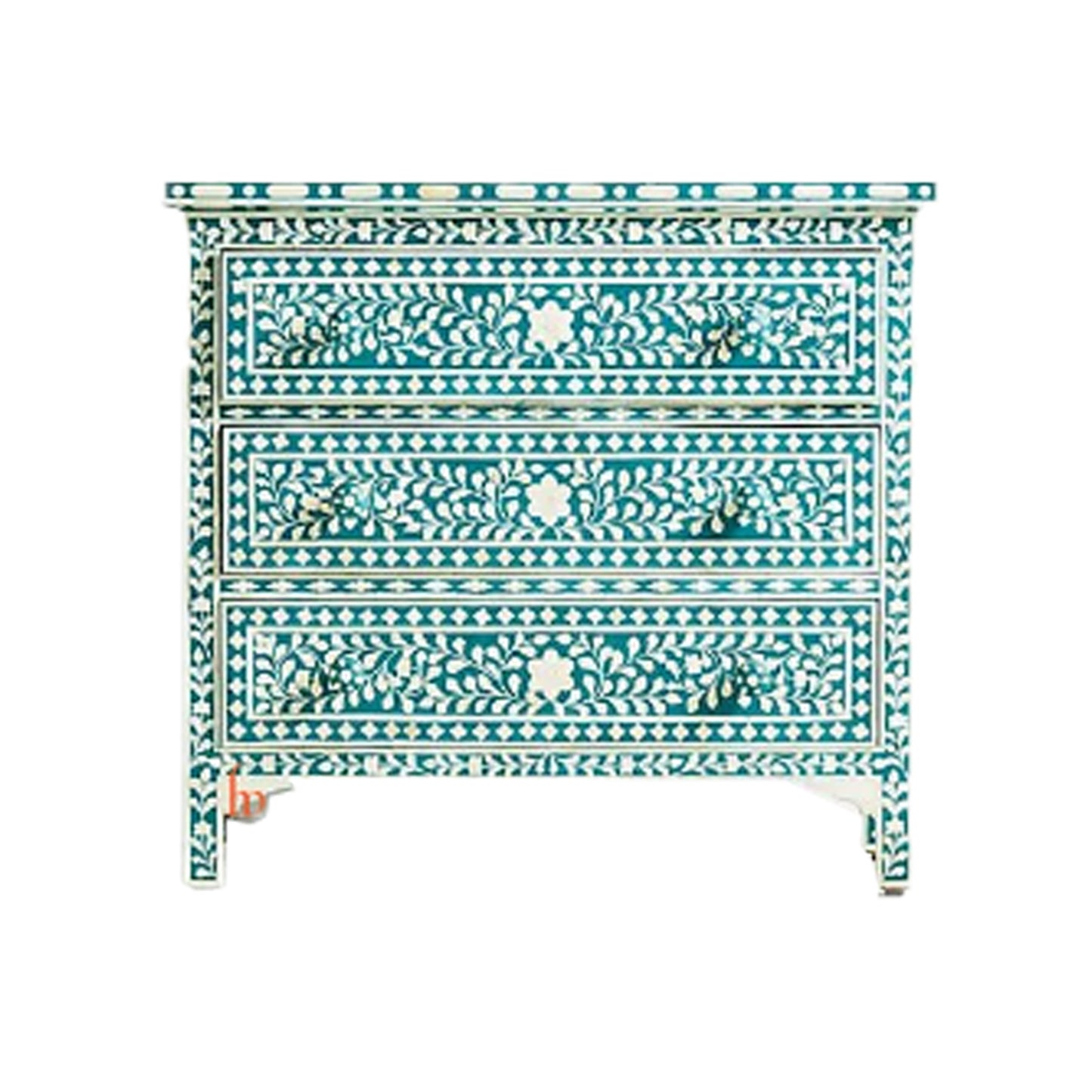 Handmade Bone Inlay Chest Of 3 Drawers Beautifully Crafted Home Decor Inlay Furniture Decorative Living Table Entrance Table