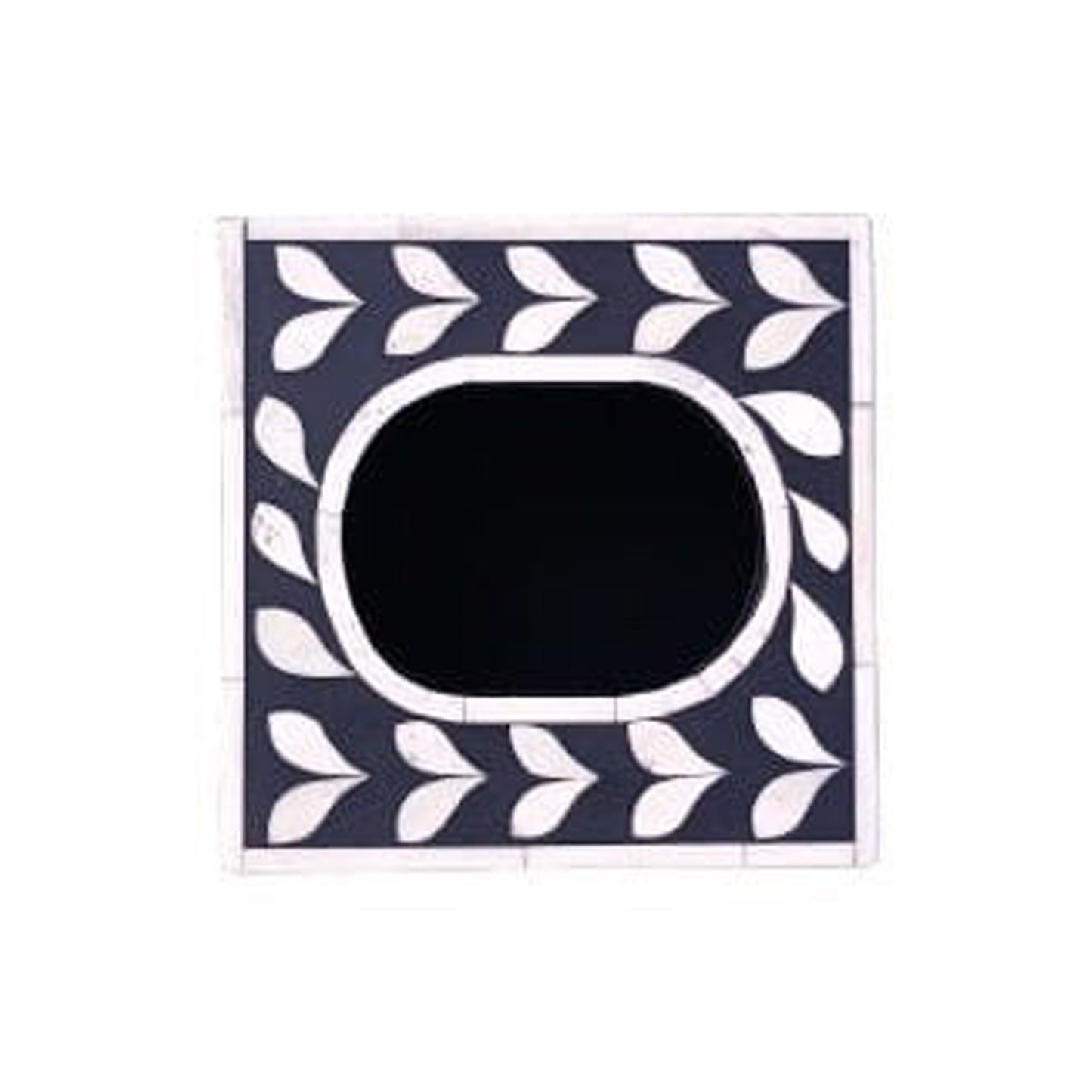 Handmade Customized Bone Inlay Floral Pattern Square Shape Tissue Box