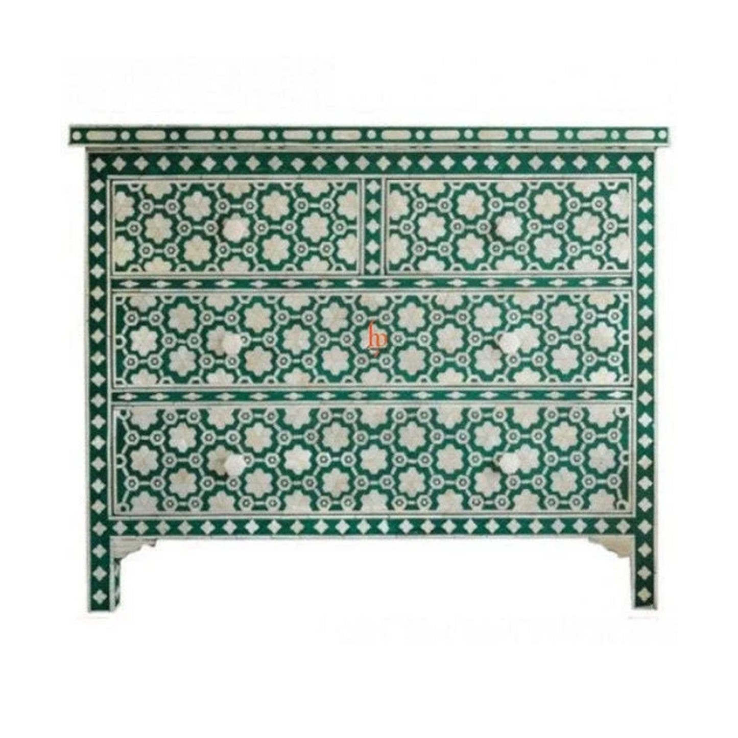 Personalized Handmade Bone Inlay 4 Chest Of Drawers Beautifully Crafted Home Decor Inlay Furniture