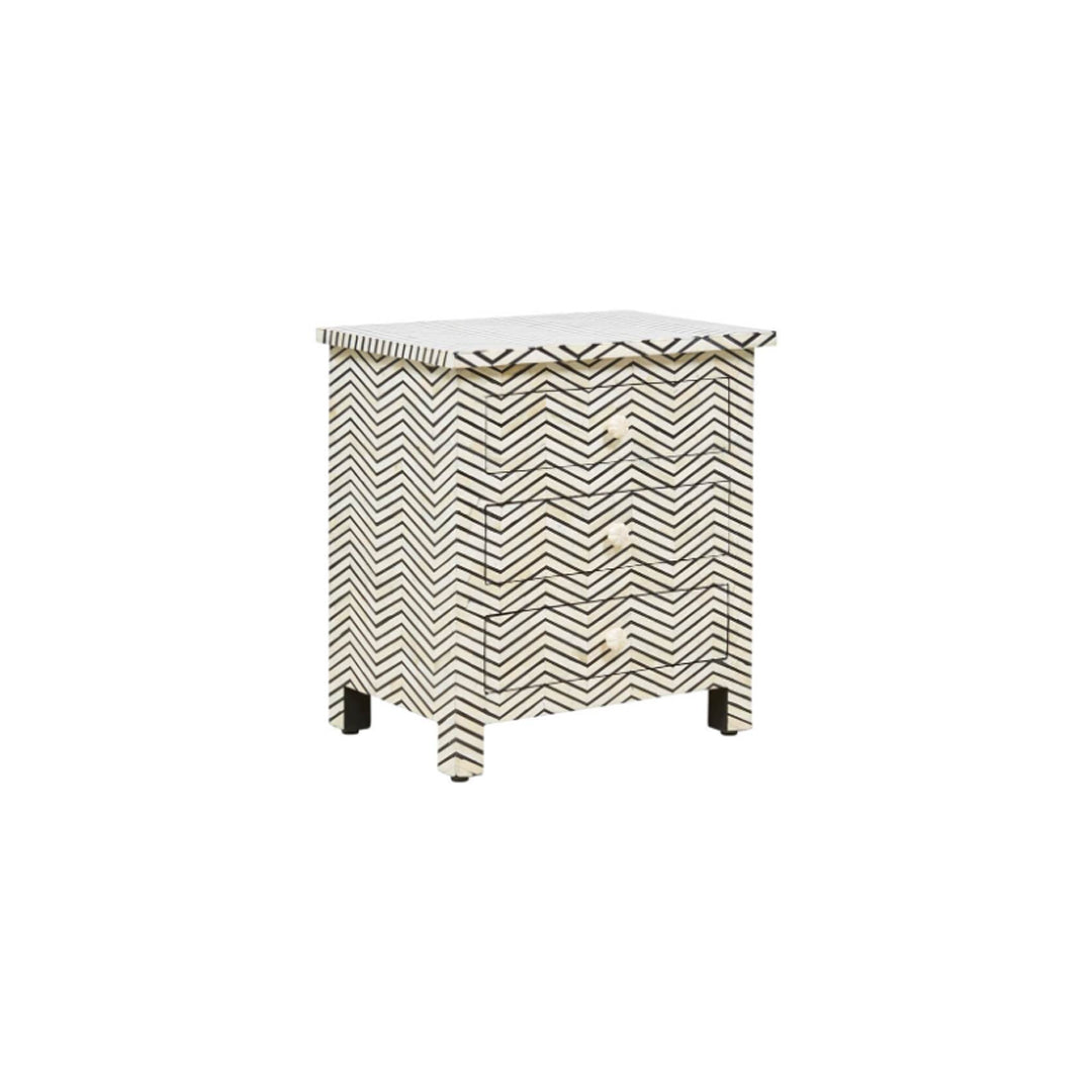 Personalized Bone Inlay Bedside Bedside Cabinet Best Home Decor Item with Attractive Design Free Shipping and Insurance