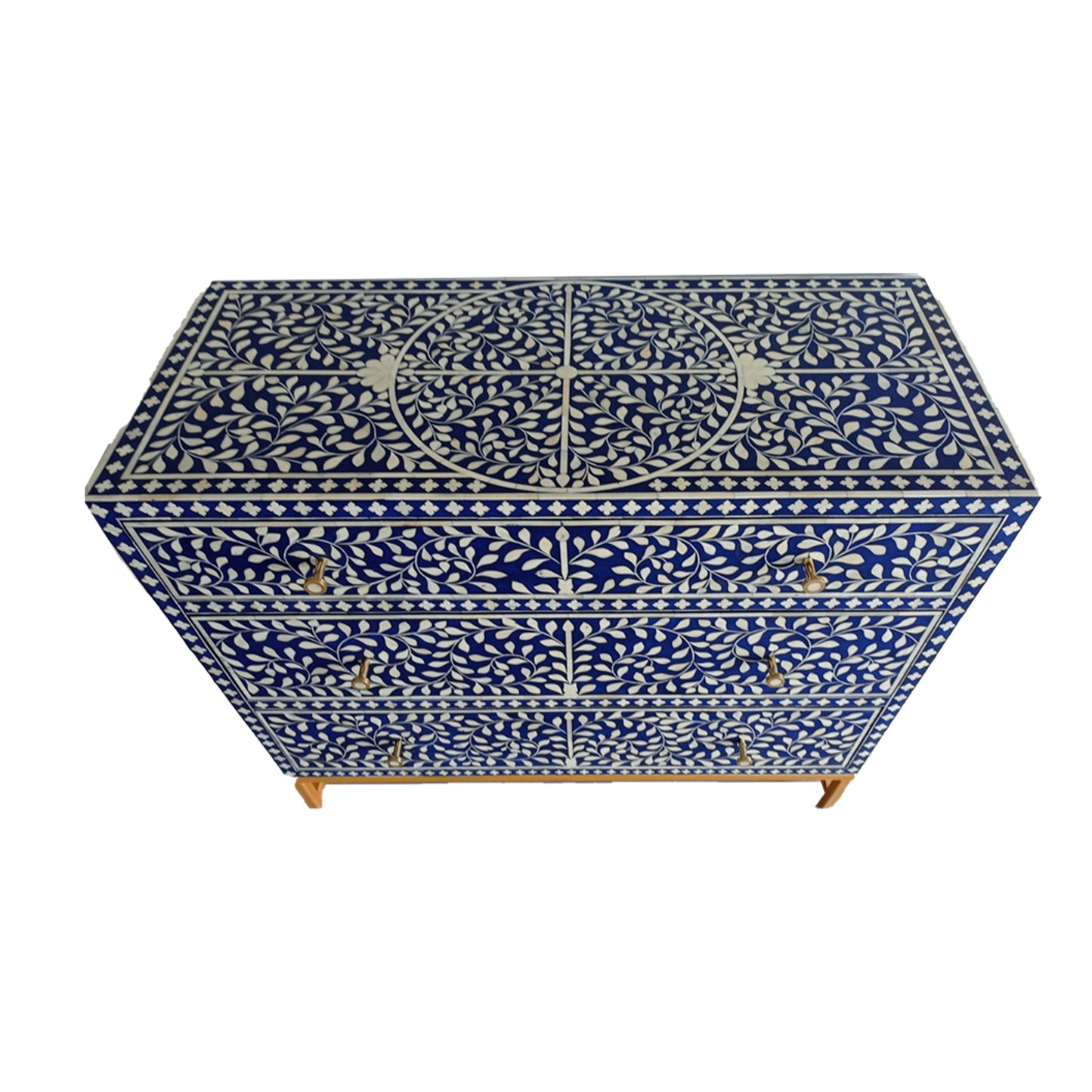 Handmade Customized Bone Inlay Chest of 3 Drawer