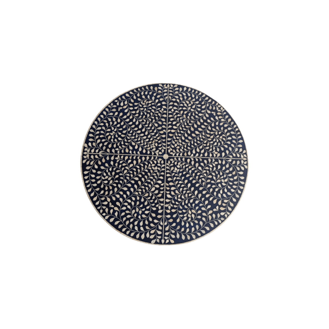 Handmade Customized Bone Inlay Round Coffee table
