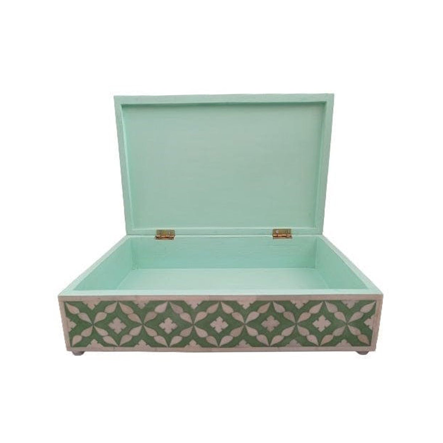 Customized Bone Inlay Handmade Moroccan Pattern Jewelry Box