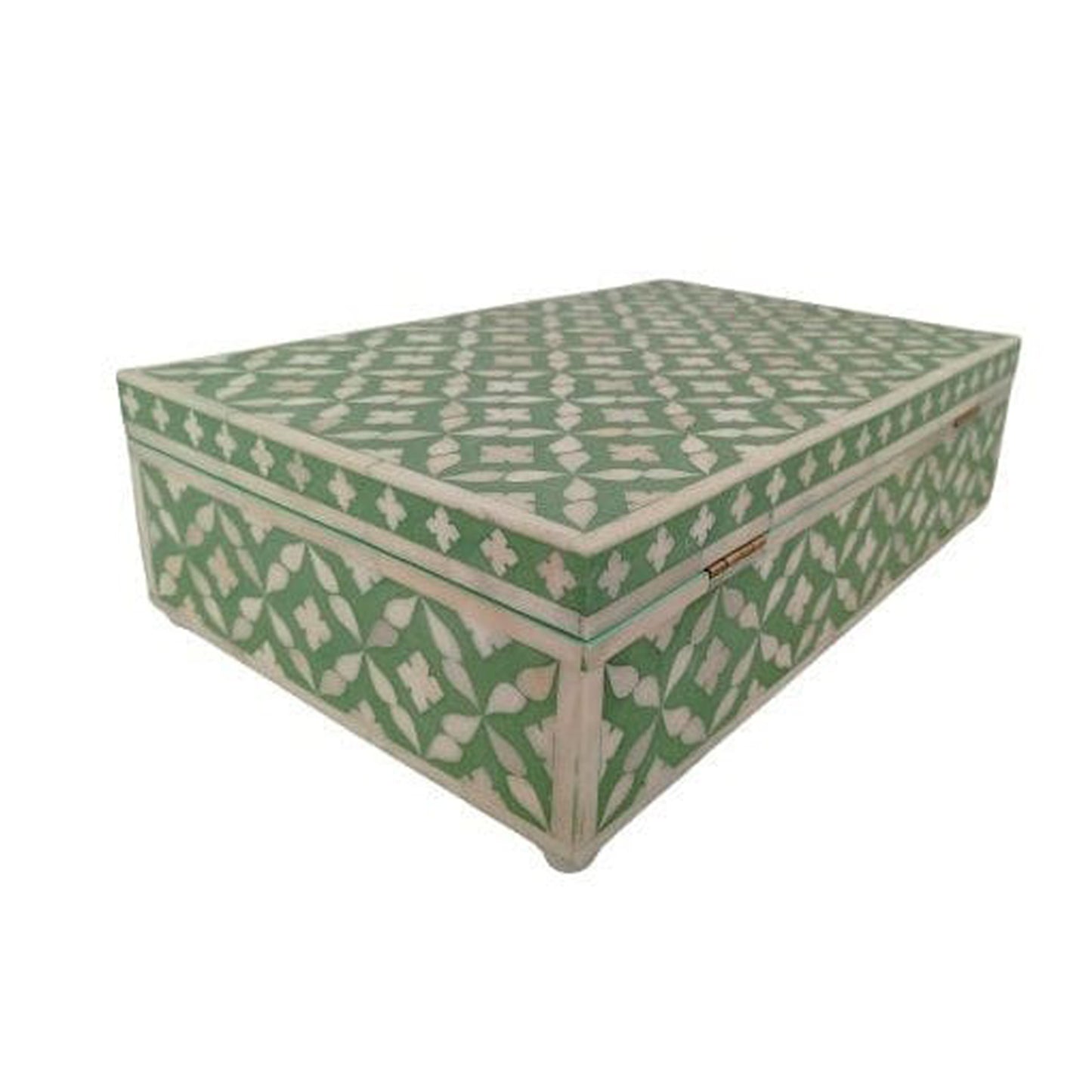Customized Bone Inlay Handmade Moroccan Pattern Jewelry Box