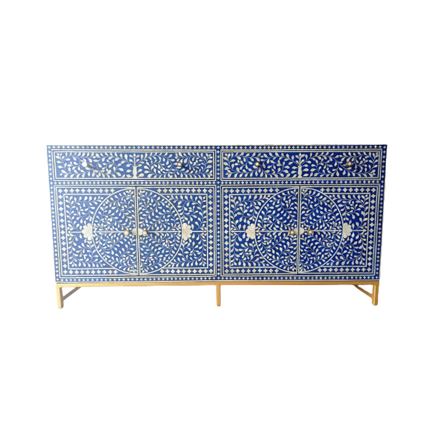 Handmade Customized Bone Inlay Chest of 2 Drawer