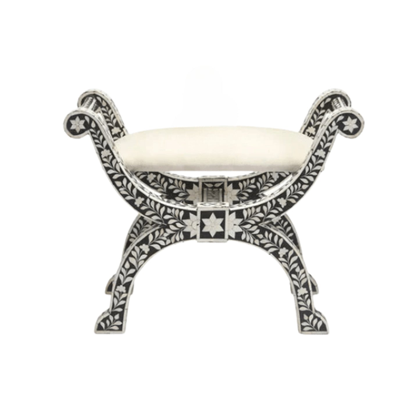 Personalized Handmade Bone Inlay Beautiful Jenny Stool Best For Home Decor