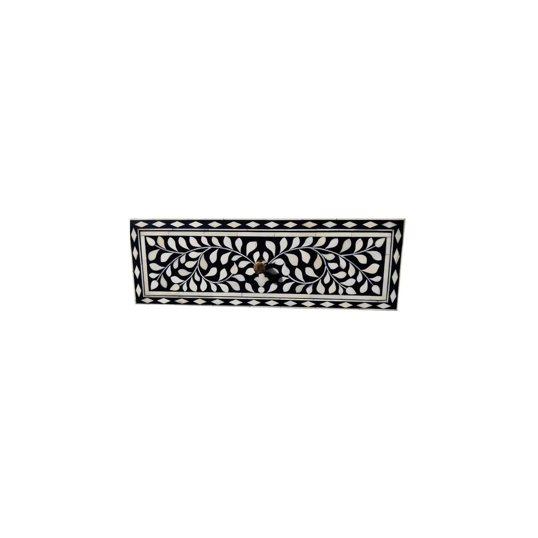 Handmade Customized Bone Inlay Floating Bedside