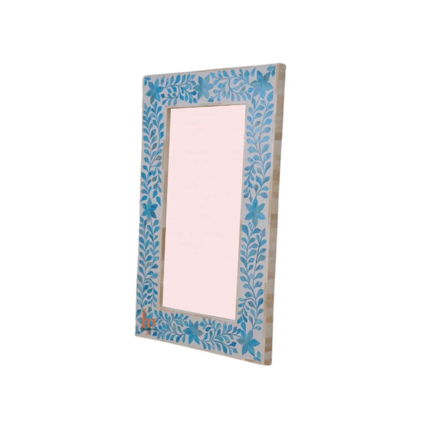 Handmade Bone Inlay Mirror Frame Beautifully Crafted Wall Decor Mirror Frame
