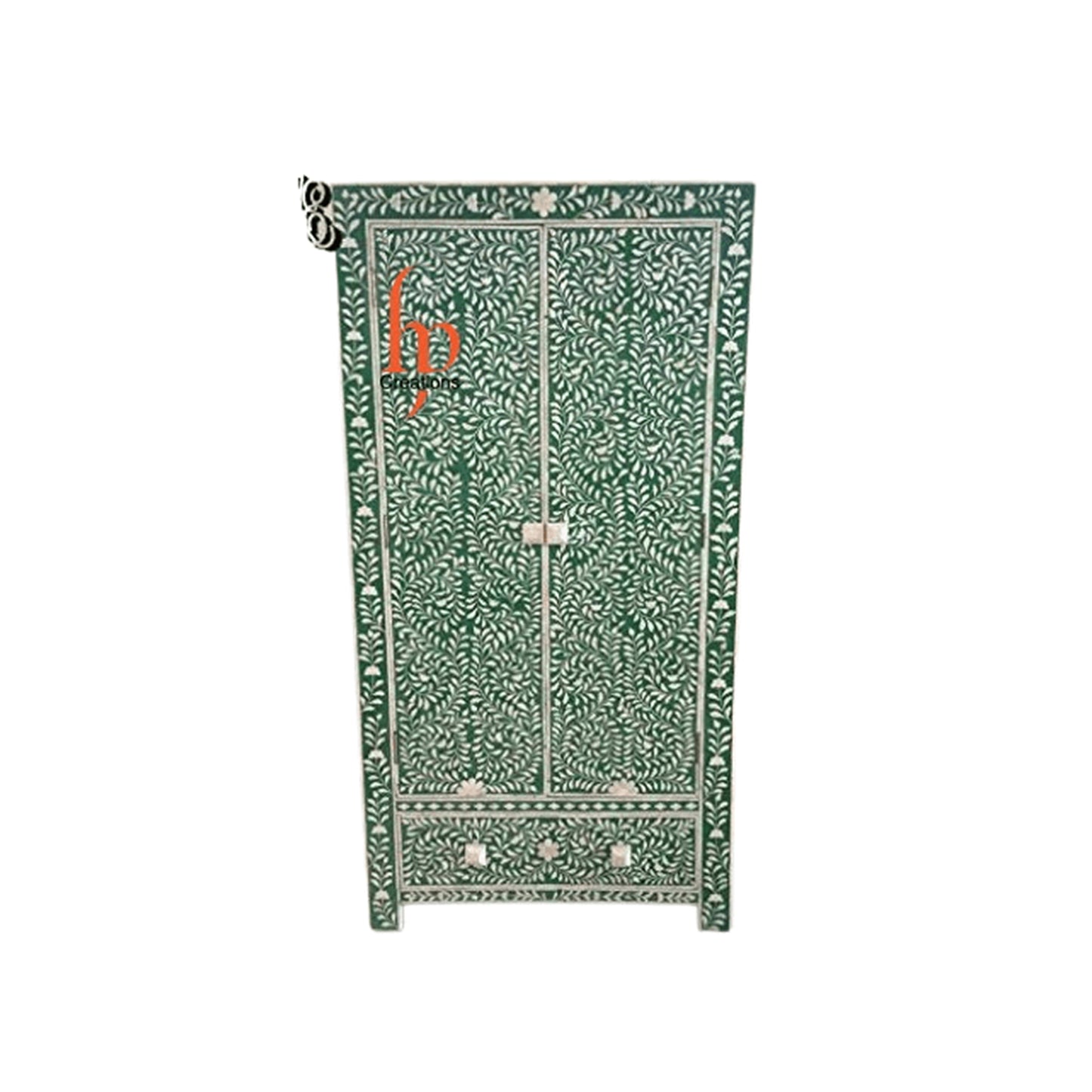 Personalized Handmade Bone Inlay Antique Floral Wardrobes Best For Home