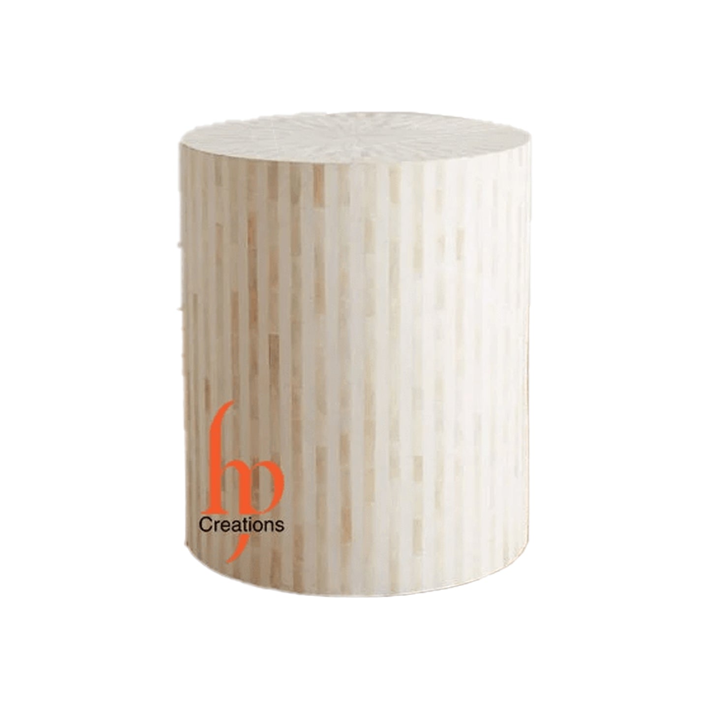 Handmade Bone Inlay Round Stool Home Decor Furniture Beautifully Design Attractive Look Side Table Dinning Stool Classic Vintage Furniture
