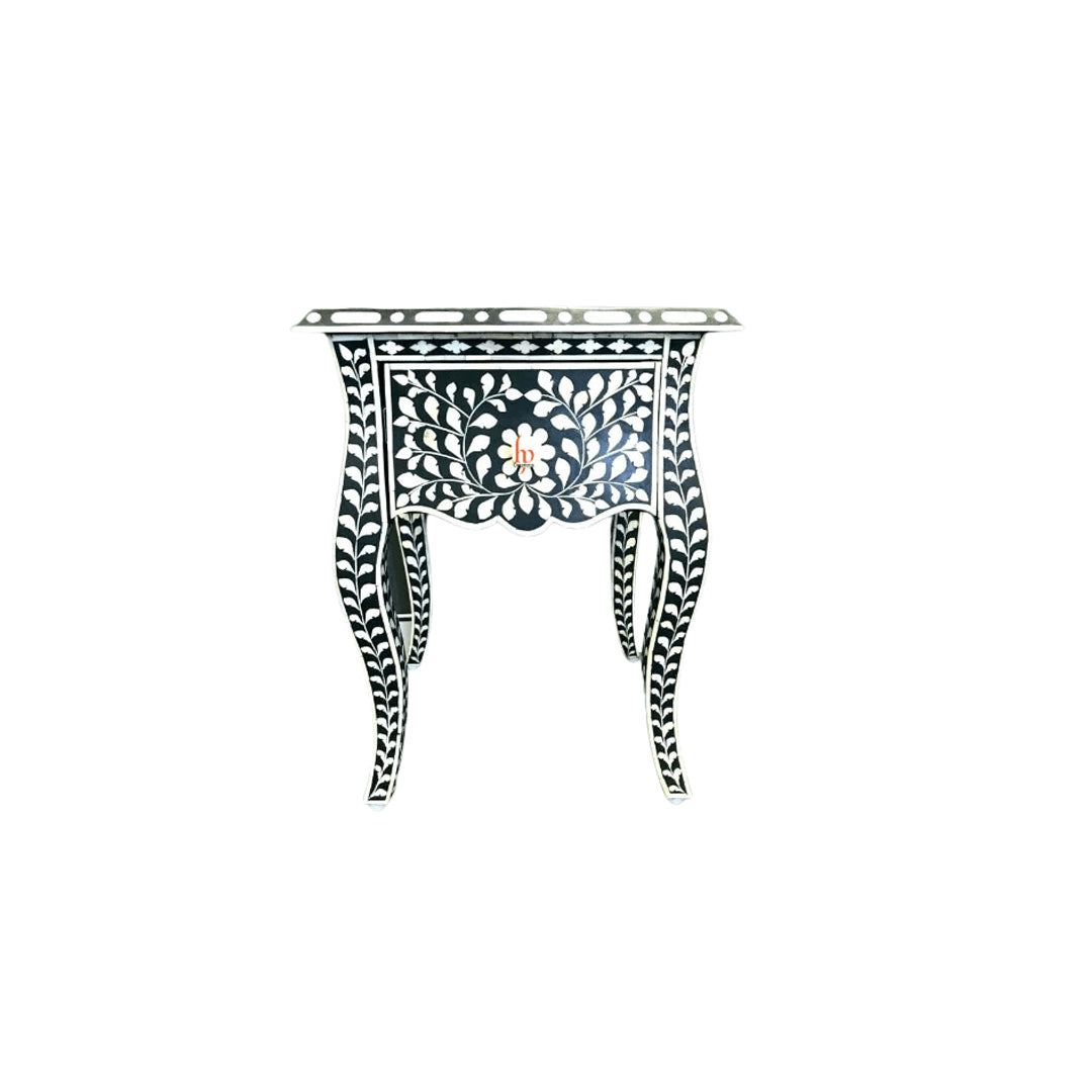 Personalized Vintage Bone Inlay Small Bedside Table Best Home Decor Purpose Attractive Traditional Design Bedside Table
