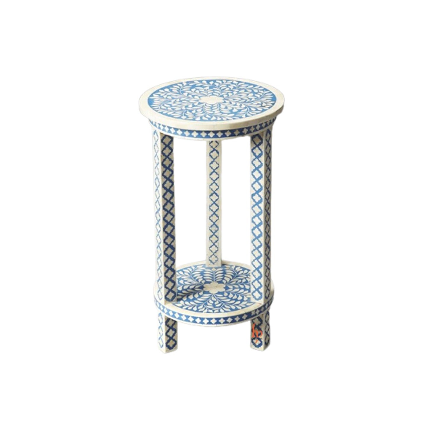 Handmade Bone Inlay Modern Antique Floral Design Stool Home Decor Furniture Beautifully Design Classic Vintage Furniture