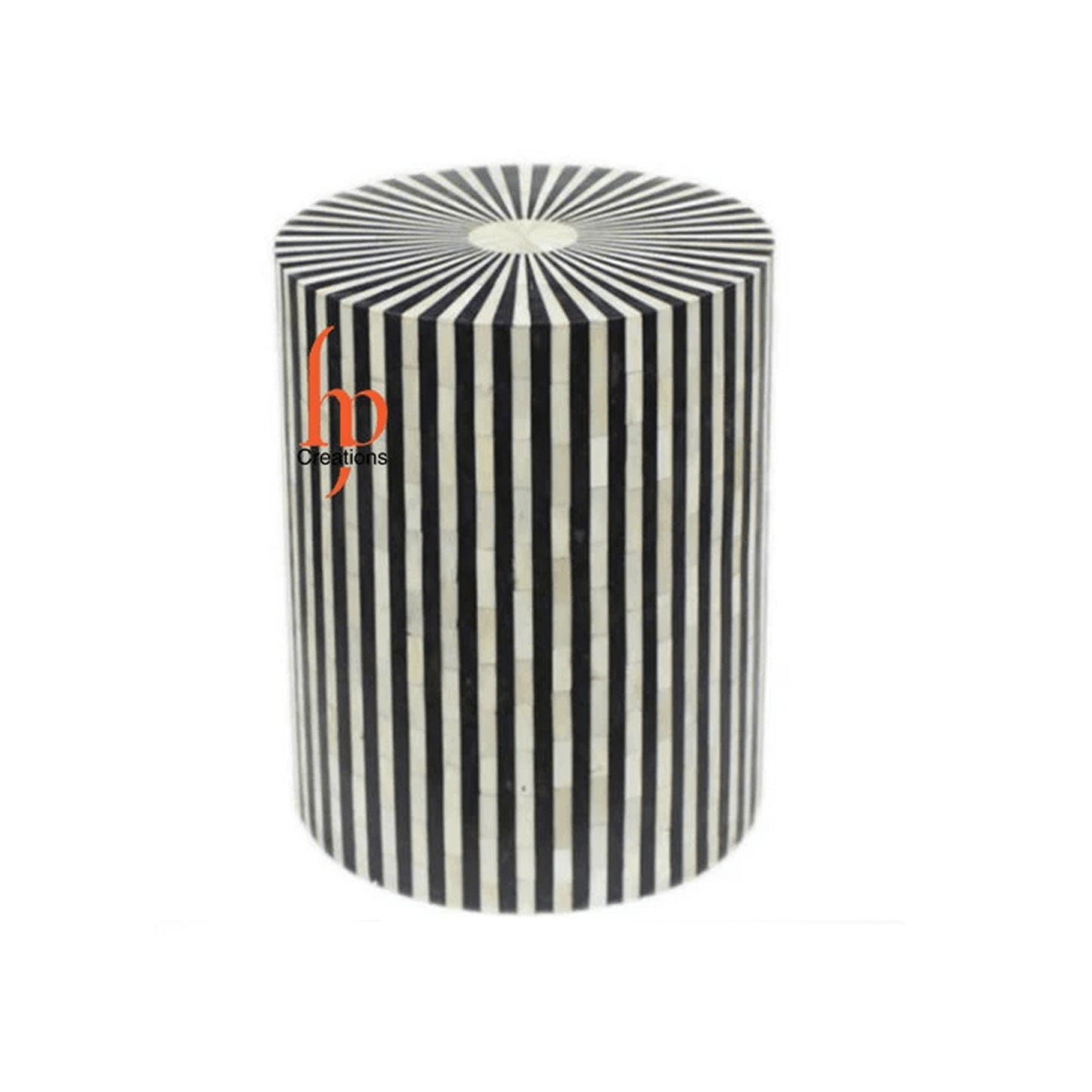 Personalized Bone Inlay Round Stool Home Decor Furniture Design Attractive Look Dinning Stool Classic Vintage Furniture
