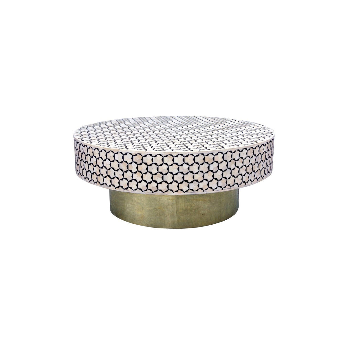 Handmade Customized Bone Inlay Coffee Table