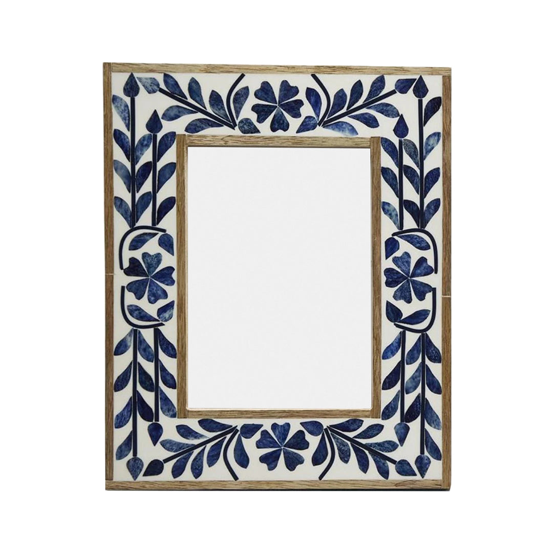 Handmade Customized Bone Inlay floral pattern Photo Frame