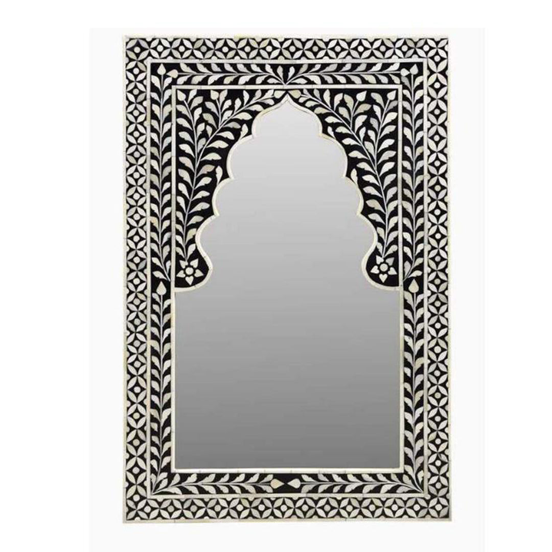Handmade Customized Bone Inlay Rectangular Mirror Frame Best For Home Decor