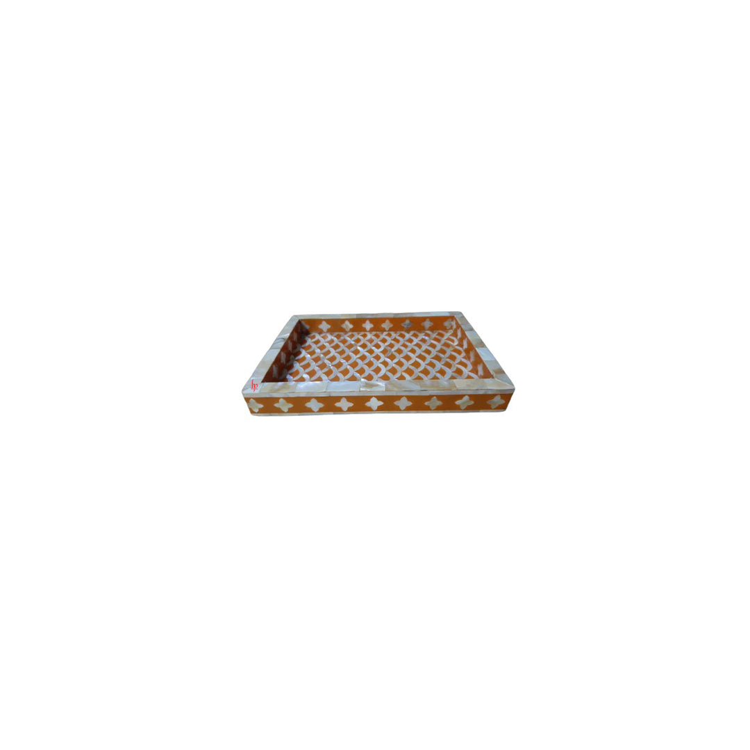 Handmade Mother of Pearl Fish Scale Tray Perfect Home Décor