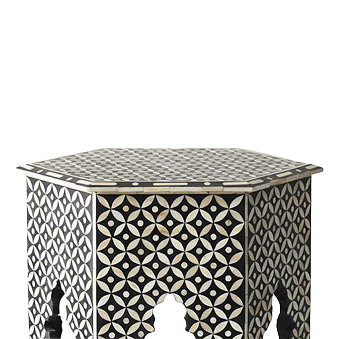 Handmade Bone Inlay Modern Antique Floral Design Stool Home Decor Furniture Beautifully Design Classic Vintage Furniture