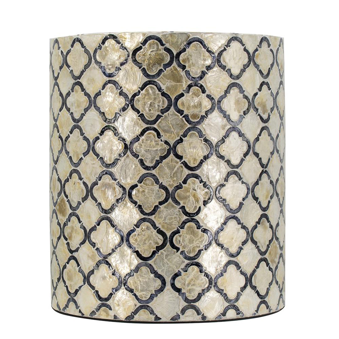 Handmade Customized Mother of Pearl Round Stool