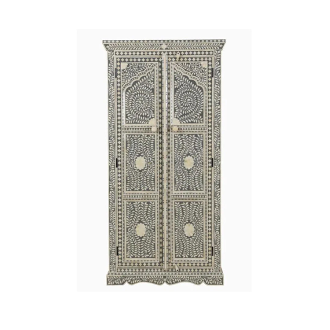 Personalized Handmade Bone Inlay Antique Floral Wardrobes Best For Home