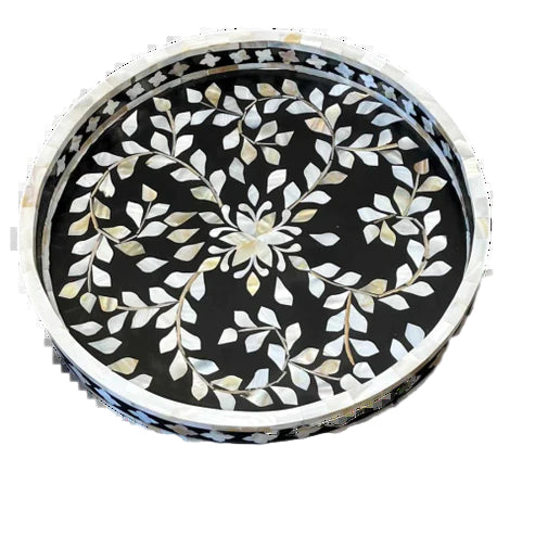 Handmade Customized Mother of Pearl Serving Tray for Home & Office