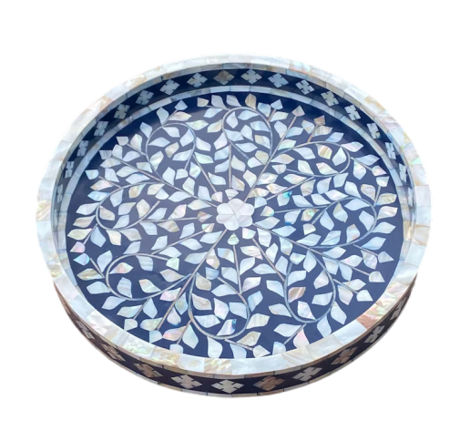 Beautiful Handmade Customized Mother of Pearl Serving Tray for Home & Office