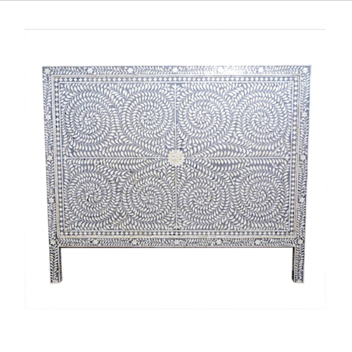 Handmade Customized Bone Inlay Bedhead Best For Home