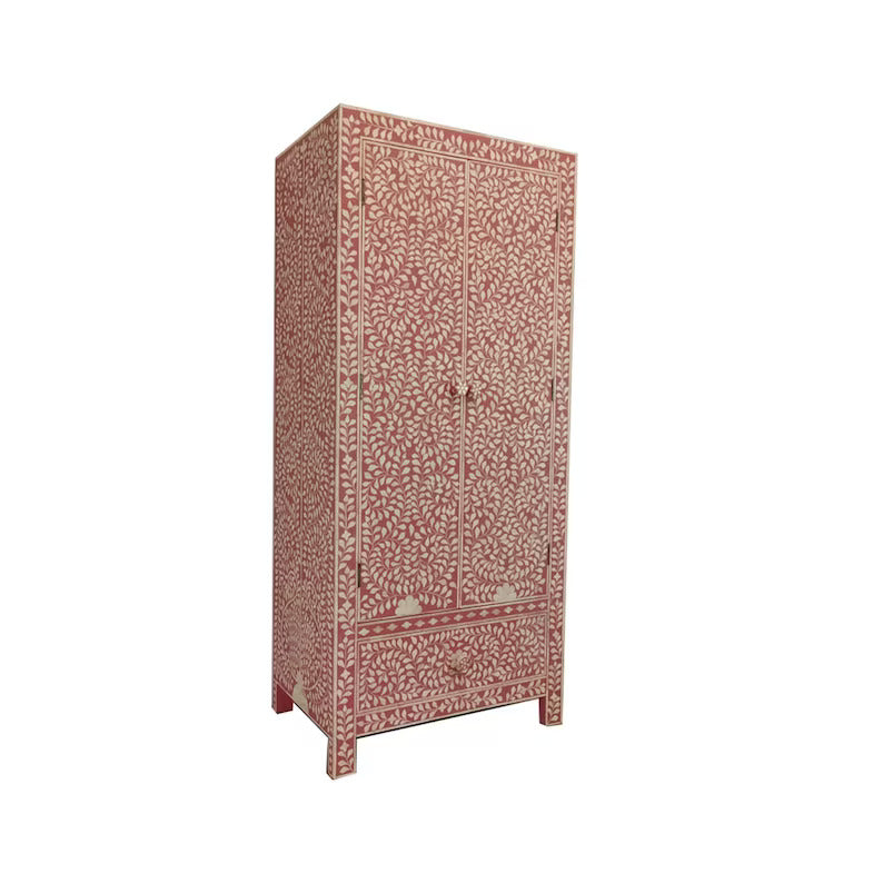 Personalized Handmade Bone Inlay Antique Floral Wardrobes Best For Home