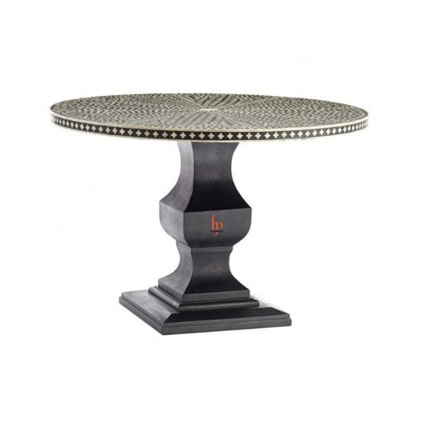 Handmade Customized Bone Inlay Round Dinning Table