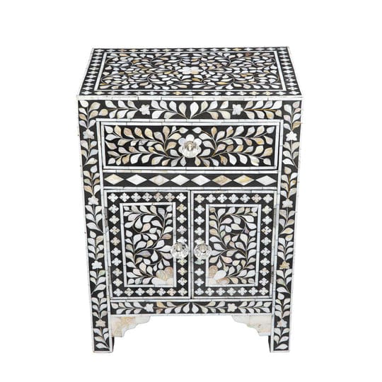 Handmade Customized Mother of Pearl Bedside Table