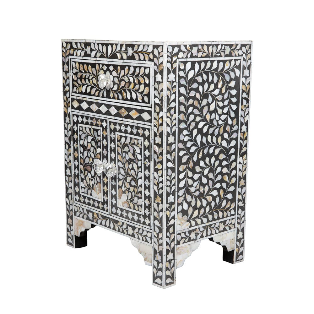 Handmade Customized Mother of Pearl Bedside Table