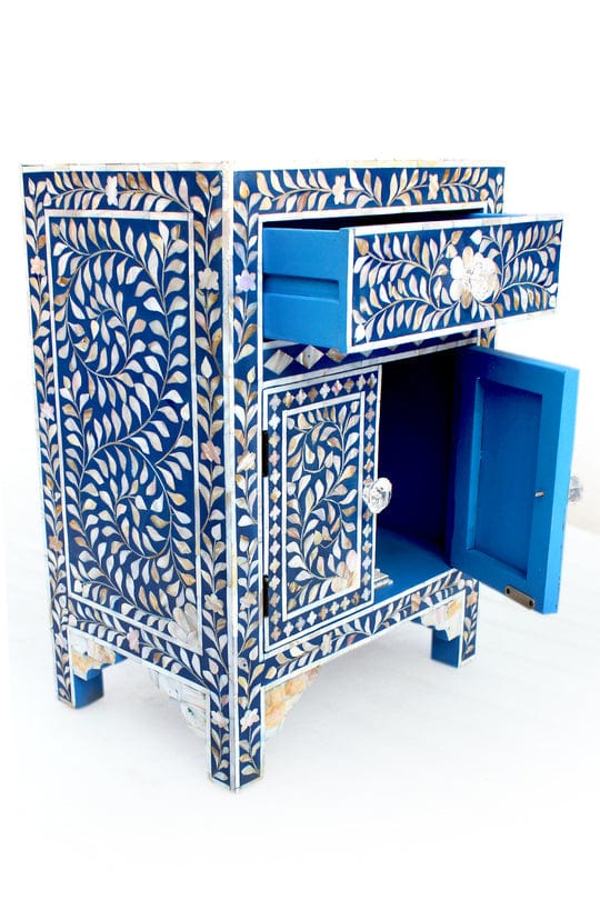 Handmade Customized Mother of Pearl Bedside Table