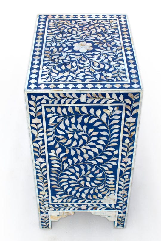 Handmade Customized Mother of Pearl Bedside Table